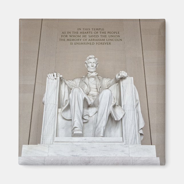 Abraham Lincoln Statue Magnet (Framsidan)