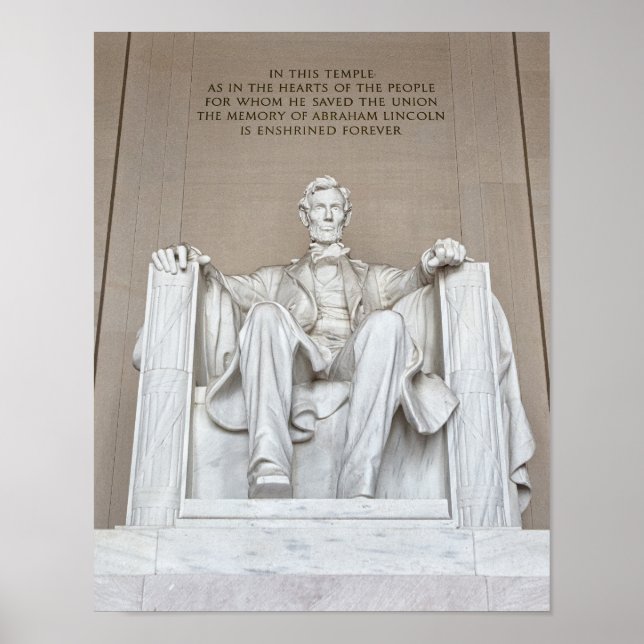 Abraham Lincoln Statue Poster (Framsidan)