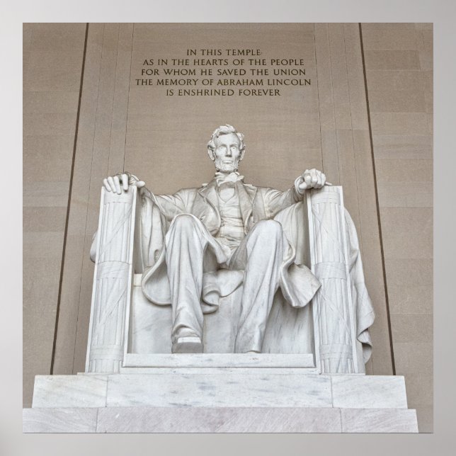 Abraham Lincoln Statue Poster (Framsidan)