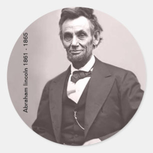 Abraham lincoln Sticker Runt Klistermärke