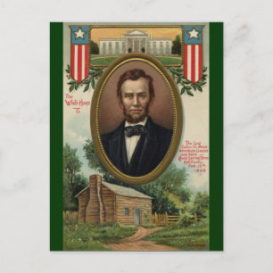 Abraham Lincoln & stugan i Kentucky Vykort