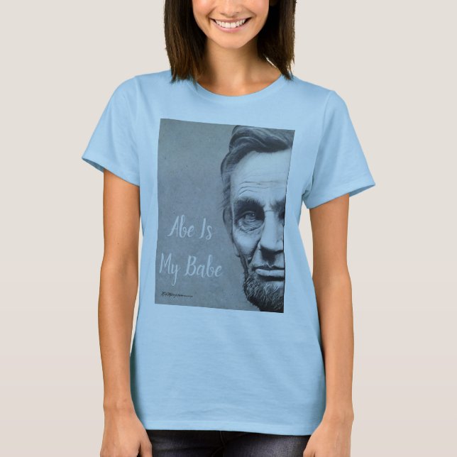 Abraham Lincoln Sweatshirt Dress - Abe är mitt bar Tee Shirt (Framsida)