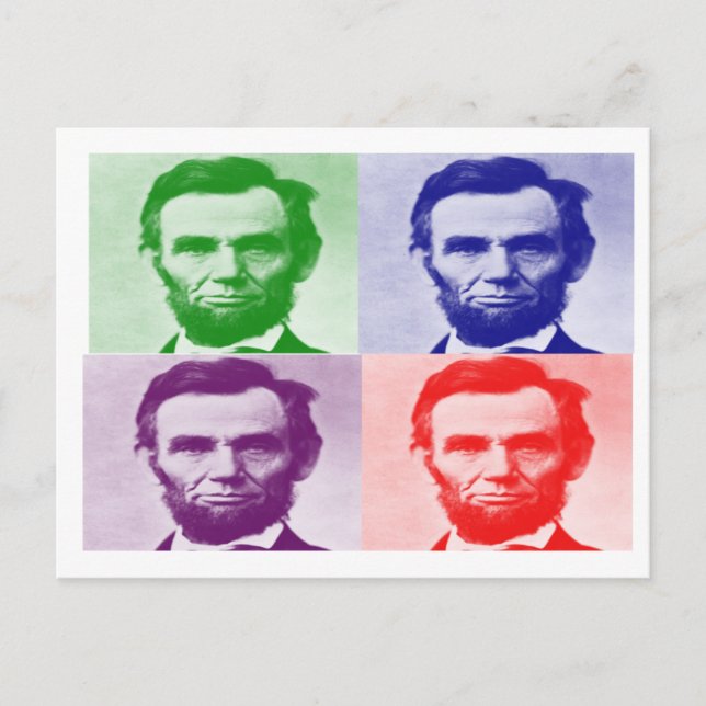 Abraham Lincoln T-Shirts & Gifts Vykort (Framsida)