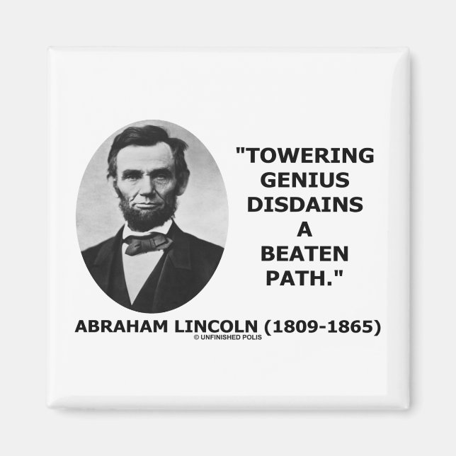 Abraham Lincoln Towering Genius Disdains Beaten Magnet (Framsidan)