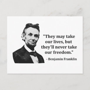 Abraham Lincoln Troll Quote Vykort