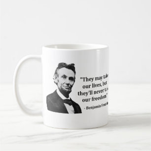 Abraham Lincoln trollcitationstecken Kaffemugg