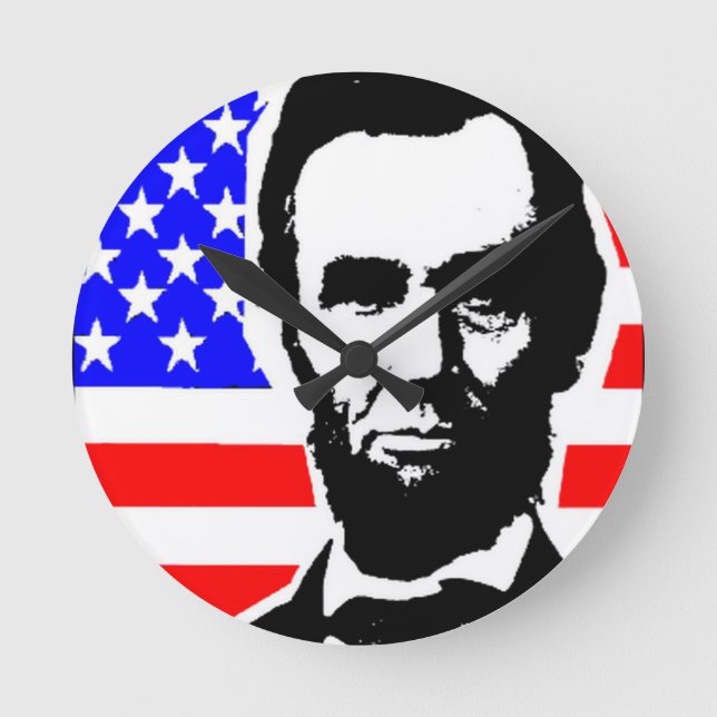 ABRAHAM LINCOLN-UNION RUND KLOCKA (Framsida)