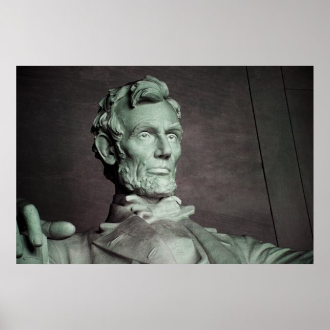 Abraham Lincoln USA American Photo Wall Poster (Framsidan)