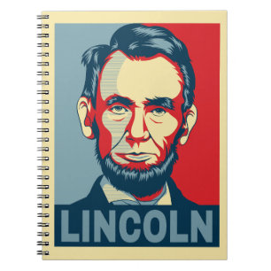 Abraham Lincoln USA:s president Hope Stil Anteckningsbok