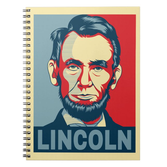 Abraham Lincoln USA:s president Hope Stil Anteckningsbok (Framsidan)