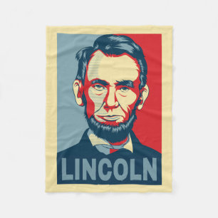 Abraham Lincoln USA:s president Hope Stil Fleecefilt