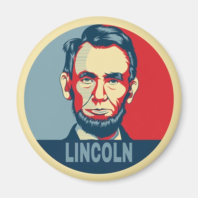 Abraham Lincoln USA:s president Hope Stil Magnet (Framsidan)