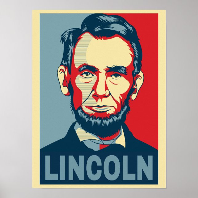 Abraham Lincoln USA:s president Hope Stil Poster (Framsidan)