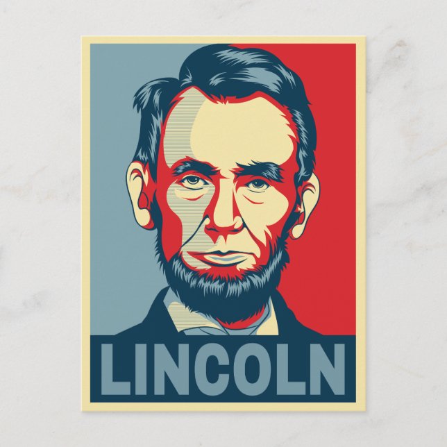 Abraham Lincoln USA:s president Hope Stil Vykort (Framsida)