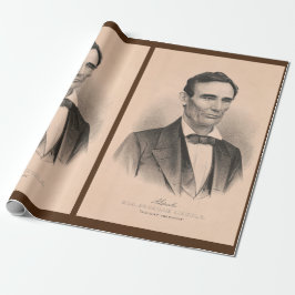 Abraham Lincoln, vald president 1860 Lithograph Presentpapper
