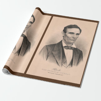 Abraham Lincoln, vald president 1860 Lithograph Presentpapper