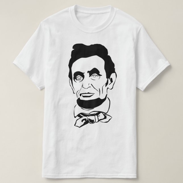 Abraham Lincoln vektorScreenprint Tröja (Design framsida)