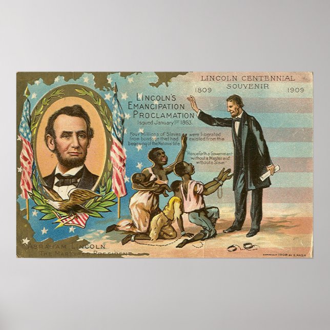 Abraham Lincoln Vintage affisch (Framsidan)