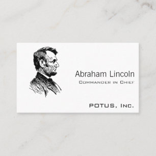 Abraham Lincoln Visitkort