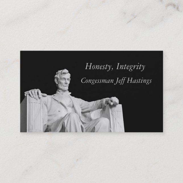 Abraham Lincoln Visitkort (Framsida)