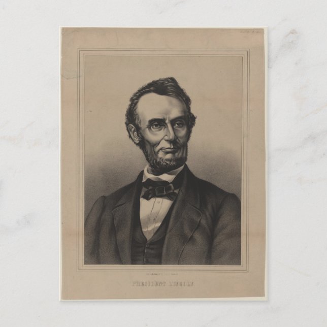 Abraham Lincoln Vykort (Framsida)