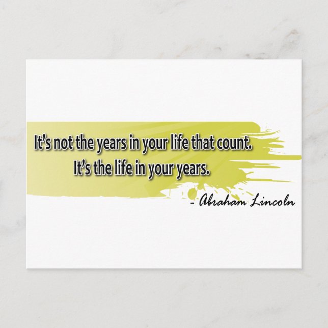 Abraham Lincoln Vykort (Framsida)