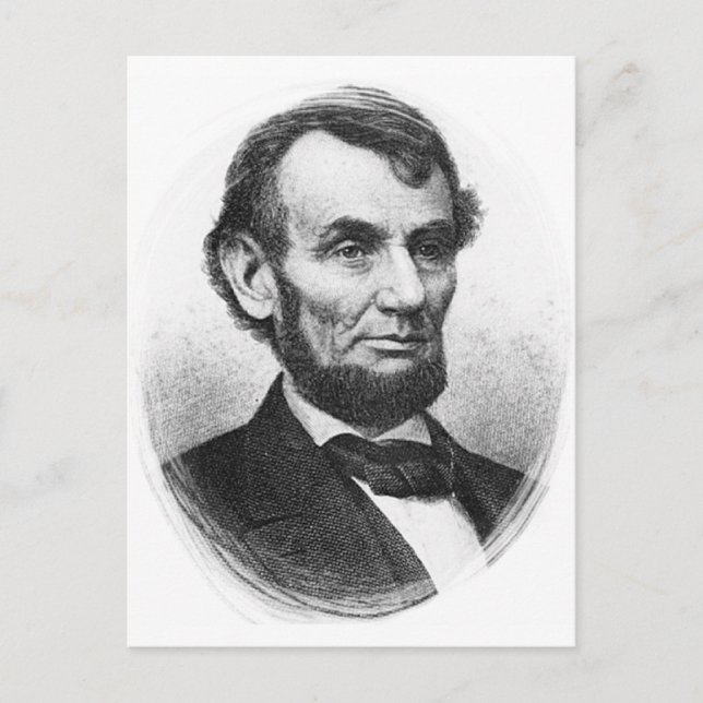 Abraham Lincoln Vykort (Framsida)