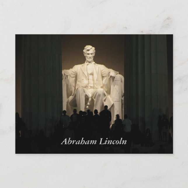 Abraham Lincoln, wash ington DC Vykort (Framsida)