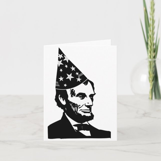Abraham Lincoln's Birthday Kort (Framsida)