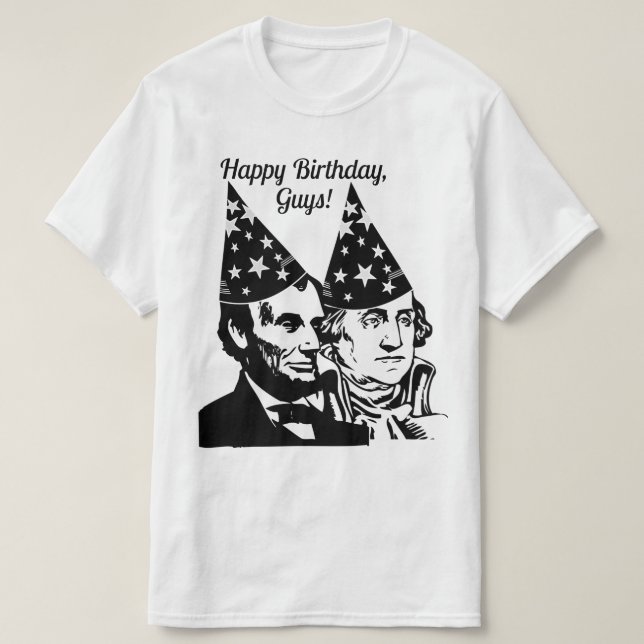 Abraham Lincoln's Birthday T Shirt (Design framsida)