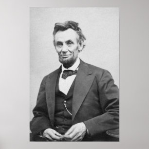 Abraham Lincoln's Last Formal Porträtt Poster