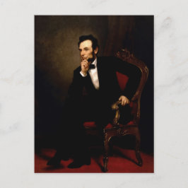 Abraham Lincolns officiella porträtt i Vita huset Vykort