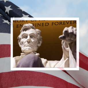 Abraham Lincolns staty, Lincolnminnesmärket Vykort