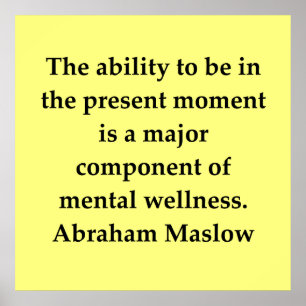abraham maslow-citat poster