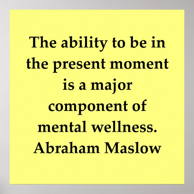 abraham maslow-citat poster (Framsidan)