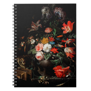 Abraham Mignon the Oververt Bouquet. Blomster Anteckningsbok