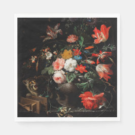 Abraham Mignon the Oververt Bouquet. Blomster Pappersservett