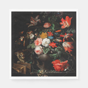 Abraham Mignon the Oververt Bouquet. Blomster Pappersservett