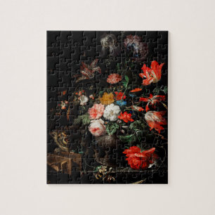 Abraham Mignon the Oververt Bouquet. Blomster Pussel