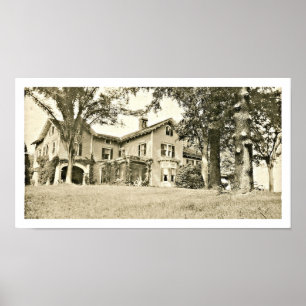 Abraham Oakey Halls sommarhem på kort backar NJ Poster