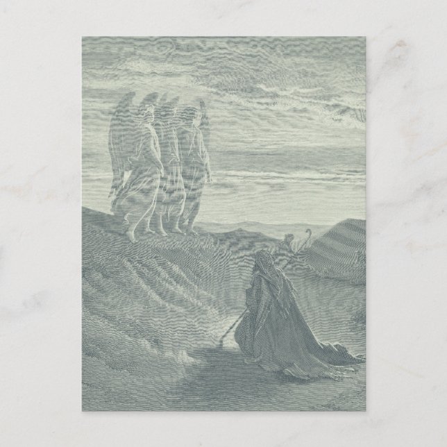 Abraham och de tre Änglar Helg Vykort (Framsida)
