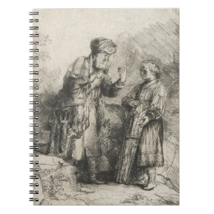 Abraham och Isaac Anteckningsbok Med Spiral