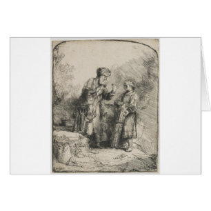 Abraham och Isaac Hälsningskort