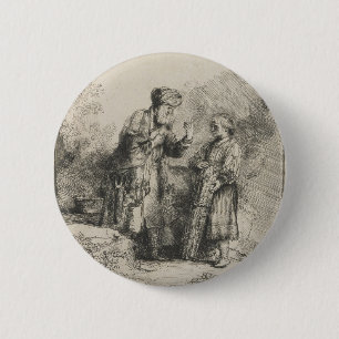 Abraham och Isaac Knapp