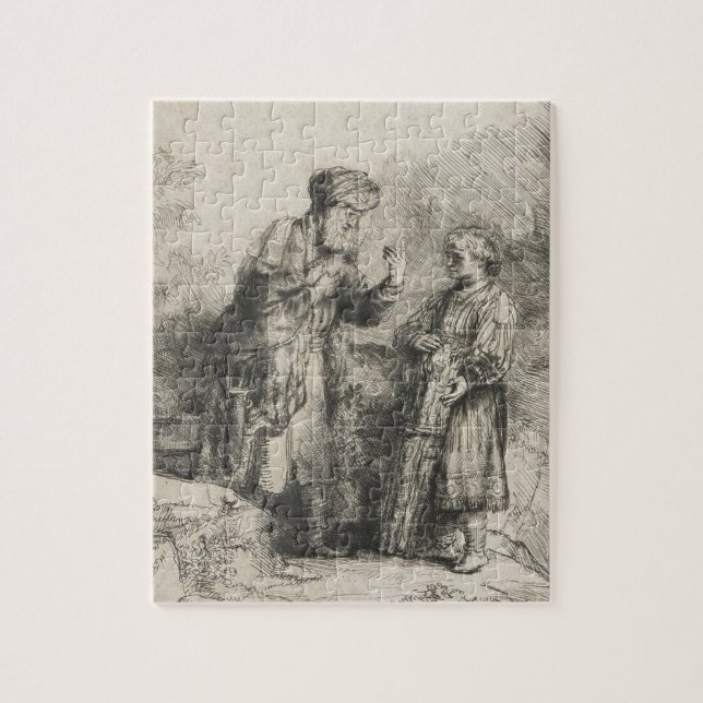 Abraham och Isaac Pussel (Vertikal)