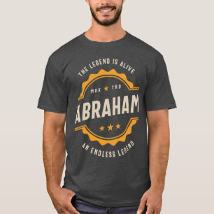 Abraham Personlig Namn Birthday Gift T Shirt