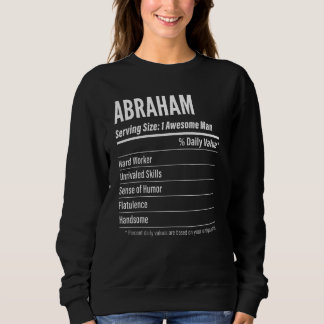 Abraham Serva Storlek Nutrition Label Calories T Shirt