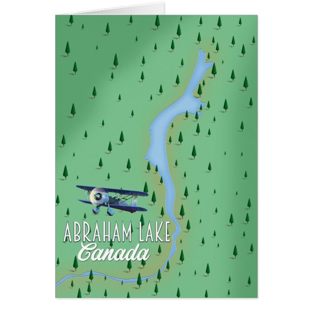 Abraham Sjö, canada Hälsningskort (Framsidan)