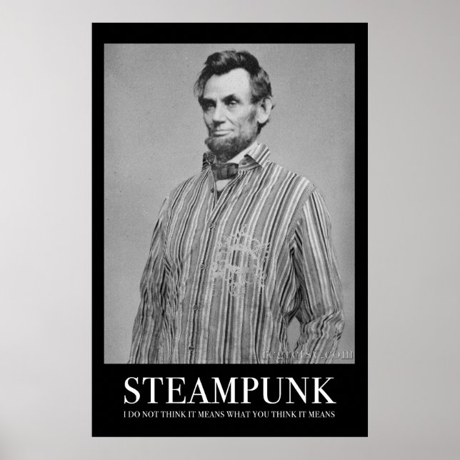 Abraham Steampunk Poster (Framsidan)