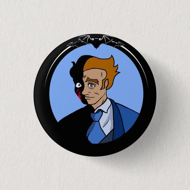 Abraham van Helsing Färg Button Knapp (Framsida)